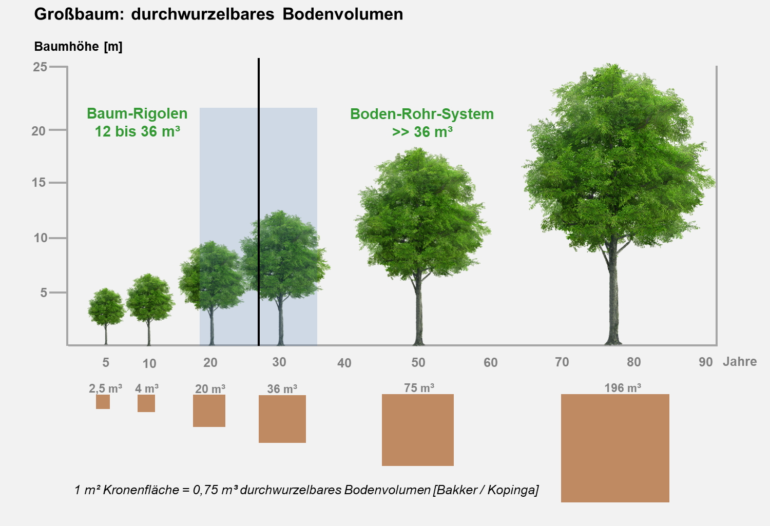 Verwunderlich Wasserbedarf Bäume Tabelle Bild